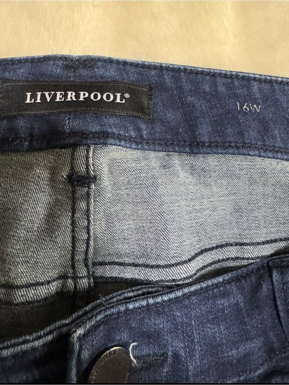 Liverpool The Straight Women's 16W Denim (Clifton Dark) - Picture 10 of 14
